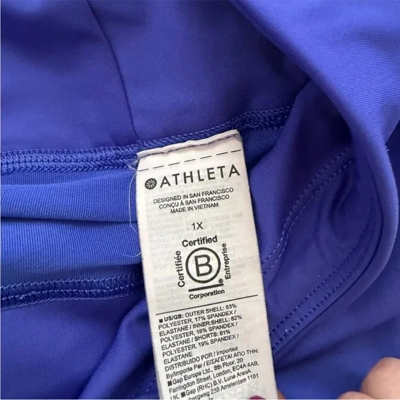 Athleta Blue and Purple Skater Skirt - Picture 4 of 8